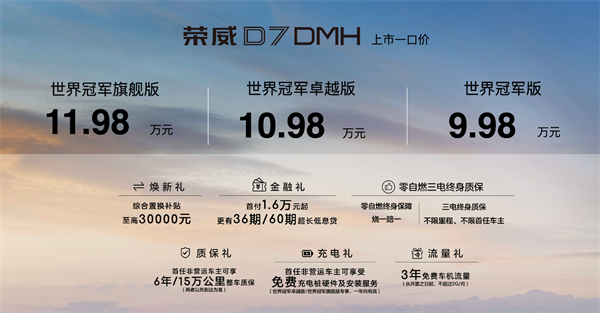 中國(guó)混動(dòng)問(wèn)鼎世界之巔，榮威DMH雙車(chē)正式上市